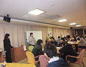 ある特別養護老人ホームでのセミナー おもいてなしの心を身につける意識改革研修